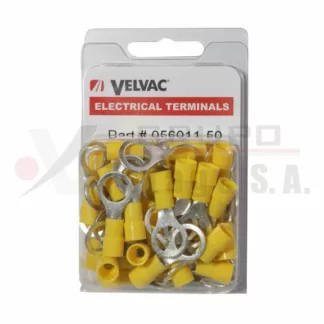 Terminal de argolla para alambre calibre 12-10 agujero 3/8" Pack 50