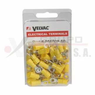 Terminal de argolla para alambre calibre 12-10, agujero 10 Pack 50