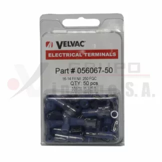 Terminal hembra espiga cuadrada alambre 16-14 asilado total Pack 50