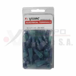 Terminal macho espiga cuadrada para alambre calibre 16-14 Pack 40