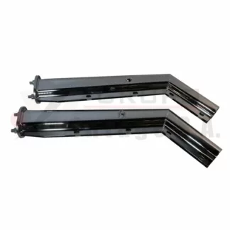 Kit de 2 bases para guardafango ángulo 45° negro