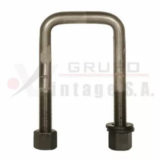 Laña cuadrada con tuerca 3/4 x 3 1/4 x 7