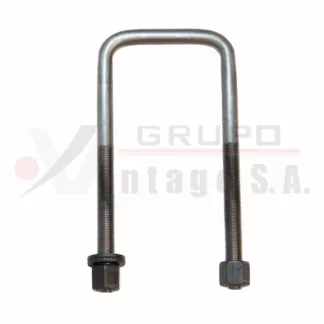 Laña cuadrada con tuerca 1/2 x 3 x 7