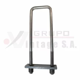 Laña cuadrada 3/4 x 4 x 15 con plancha