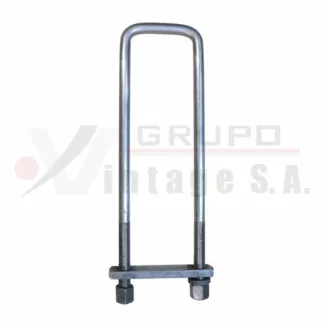 Laña cuadrada 3/4 x 4 x 17 con plancha