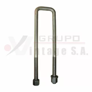 Laña cuadrada con tuerca 1/2 x 3 1/2 x 14