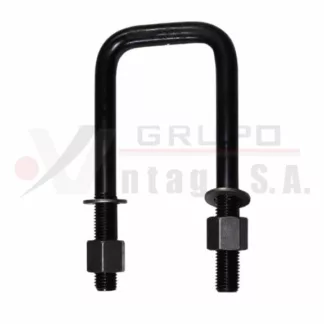 Laña cuadrada M20 x 82 x 200B con tuerca 8"