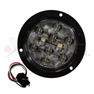 Lámpara de 4" 10 LED luz trasera color blanco con colilla atornillable