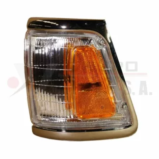 Lámpara derecha pidevía Toyota 22R marco cromado año 90-95