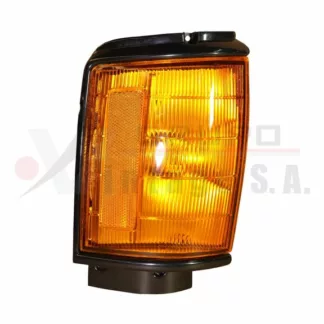 Lámpara derecha pidevía Toyota 22R marco negro año 84-88