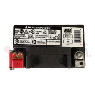 180CCA Batería DEKA moto ETX12 10 lb. 5.125" x 5.875" x 3.4375" AGM +-