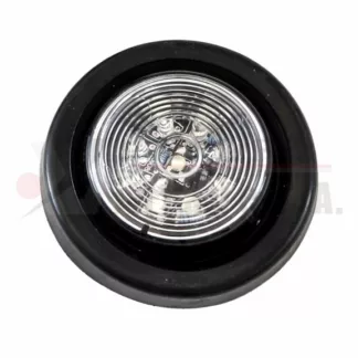 Lámpara 2" 9 LED roja orilla de hule