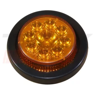 Lámpara lateral ámbar 2 1/2 9 LED 12/24V